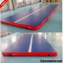 Alta calidad gota puntada gimnasio inflable colchón para el entrenamiento de gimnasia